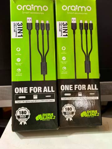 Cable Oraimo 3 tête usb